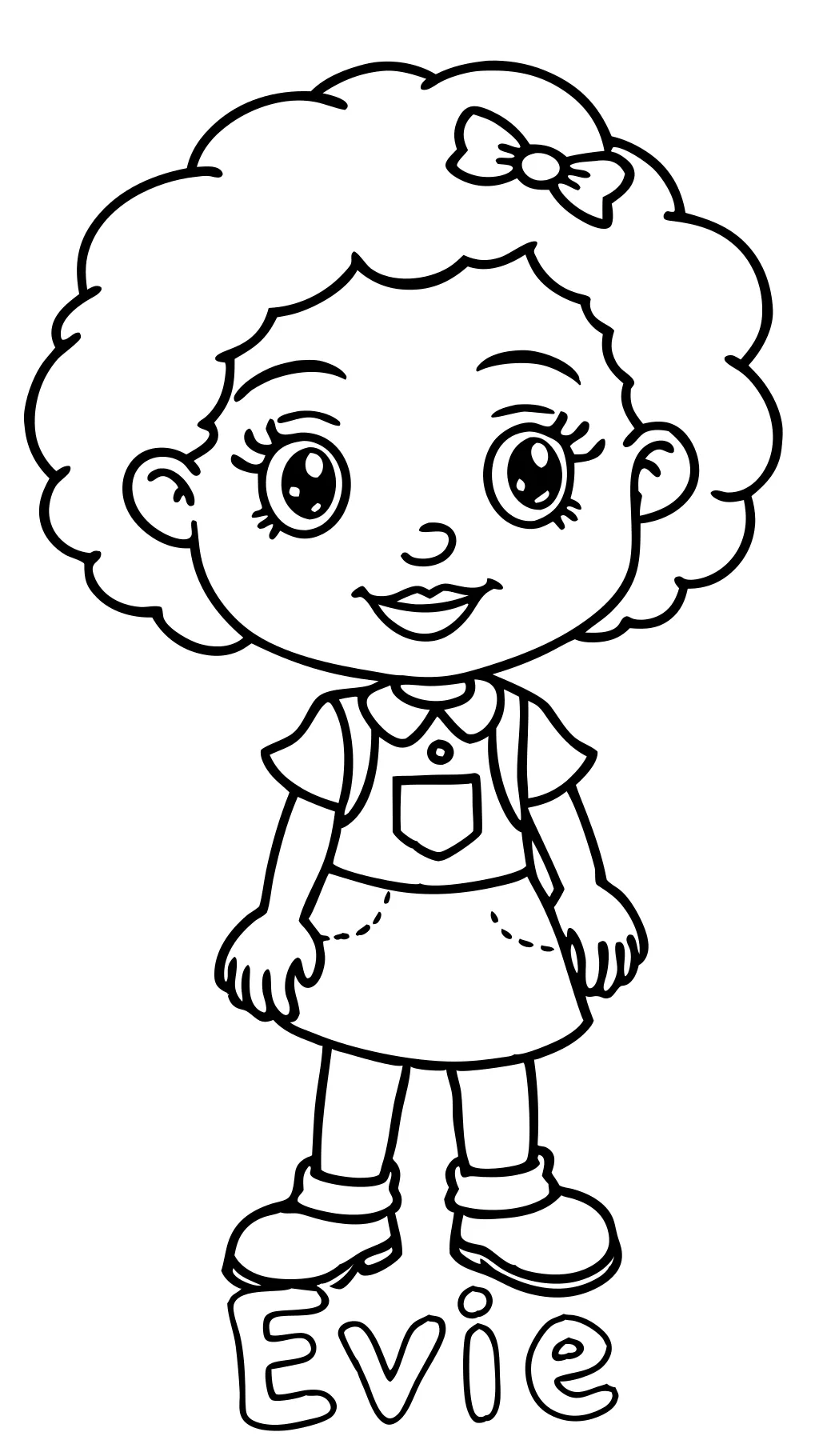 evie coloring pages